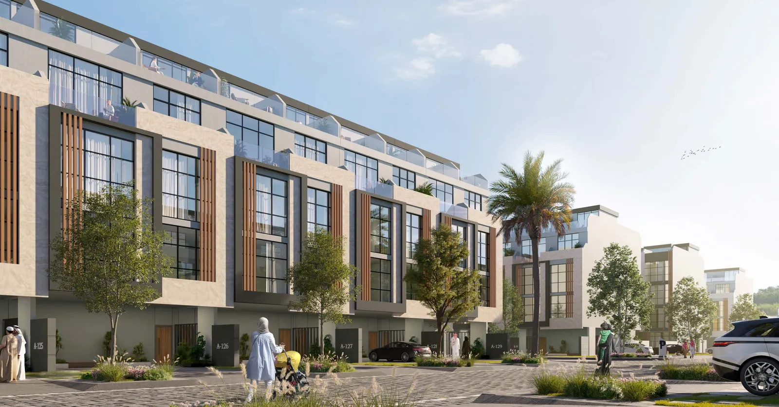 Reportage Village Khalifa City · render 1