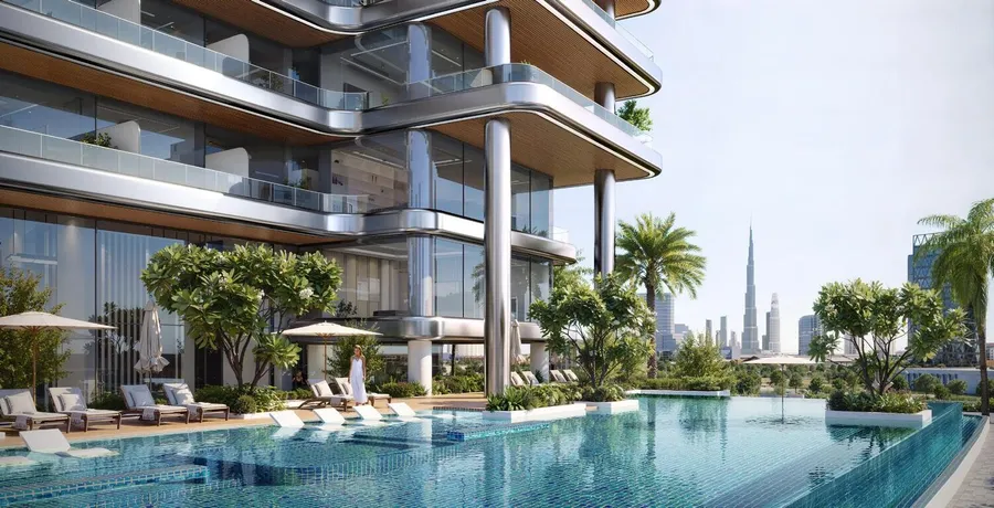 Adult Pool at Binghatti Hillside.